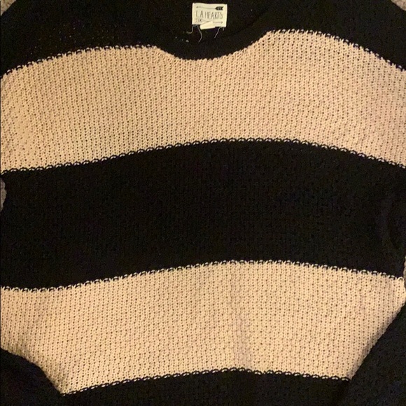 LA Hearts Oversized Striped Chunky Sweater - Picture 4 of 5